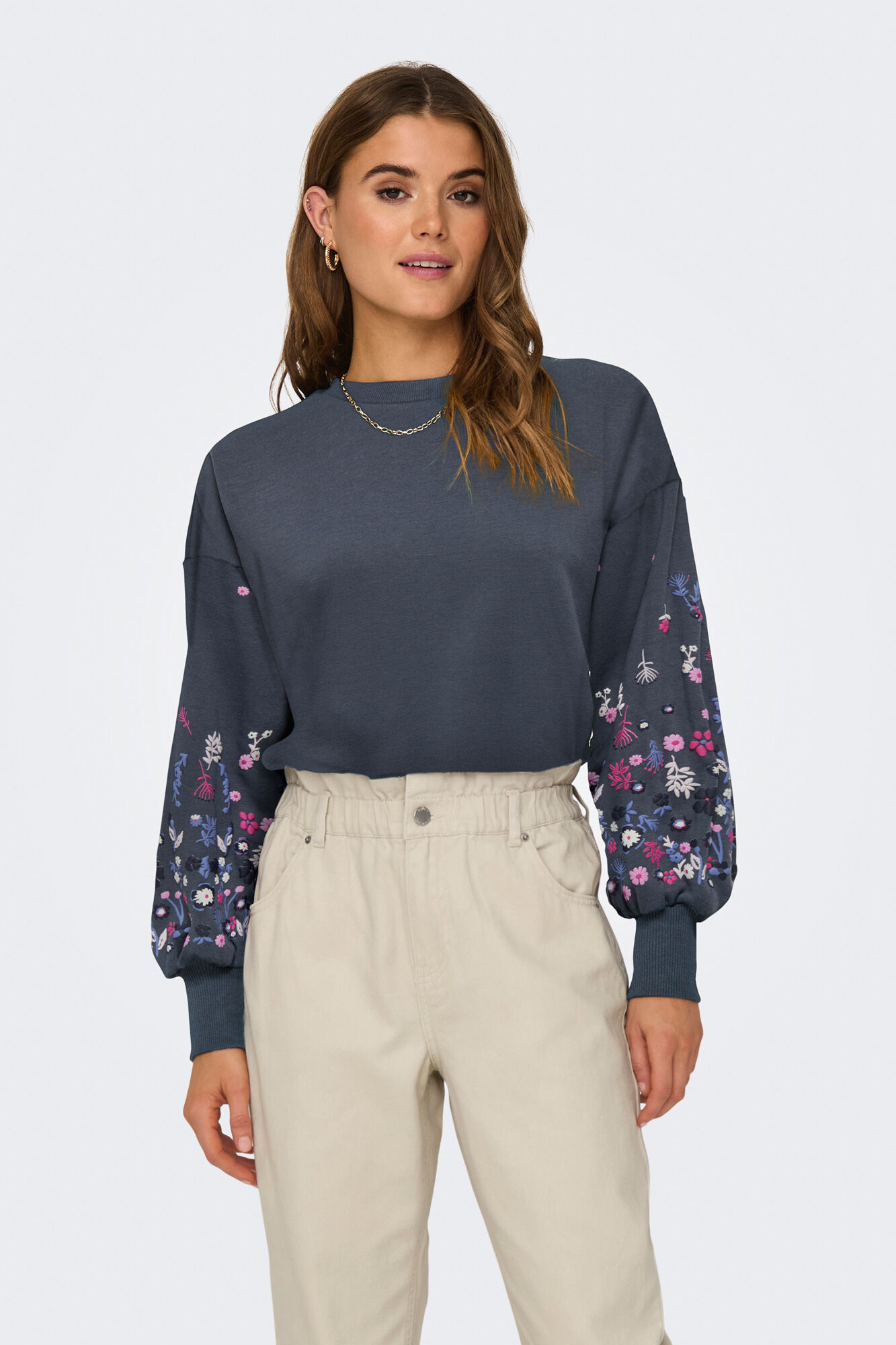 Only Sudadera cuello redondo