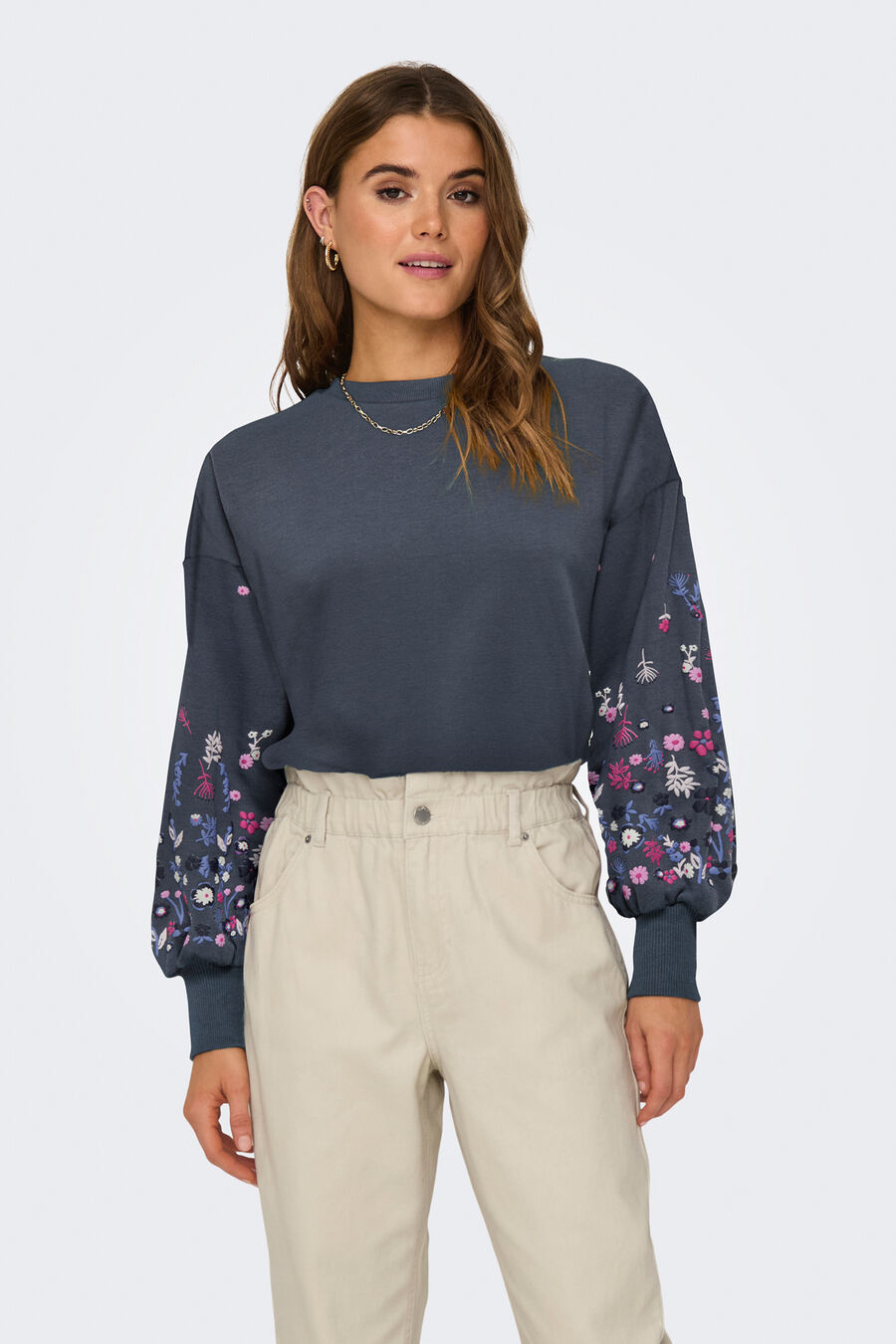 Sudadera cuello redondo