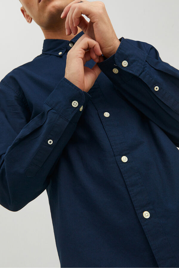 Jack & Jones Oxford-Freizeithemd Blau