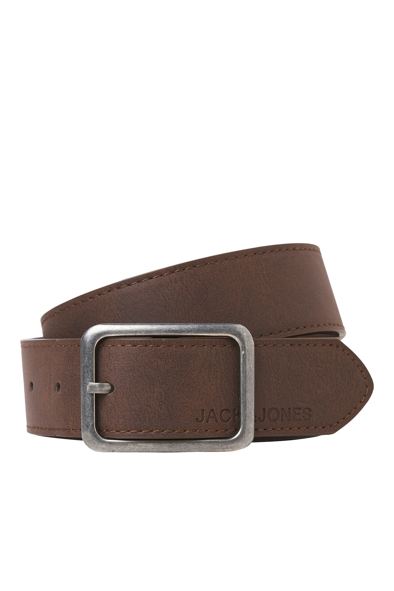 Jack & Jones Cintur&oacute;n hebilla piel sint&eacute;tica