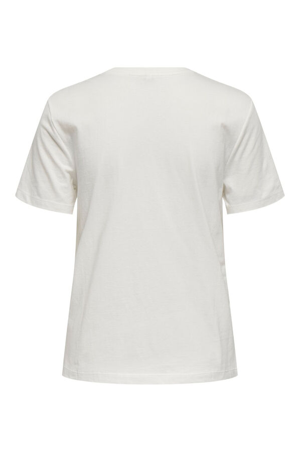 Only Front text T-shirt white