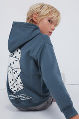 Springfield Kids Sudadera con capucha dados niño azul