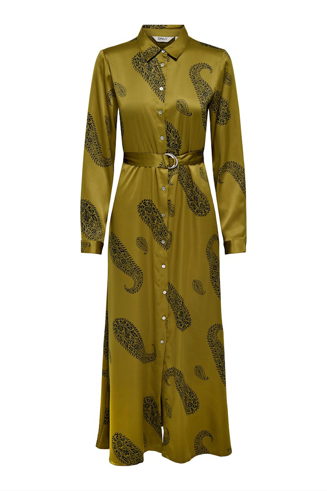 Only Vestido longo de cetim