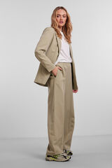 Springfield Oversize blazer with long sleeves, false pockets, and lapel collar. green