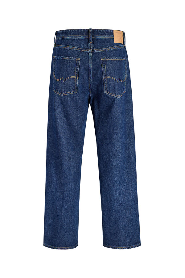 Jack & Jones PLUS Cotton relaxed high-rise jeans blue