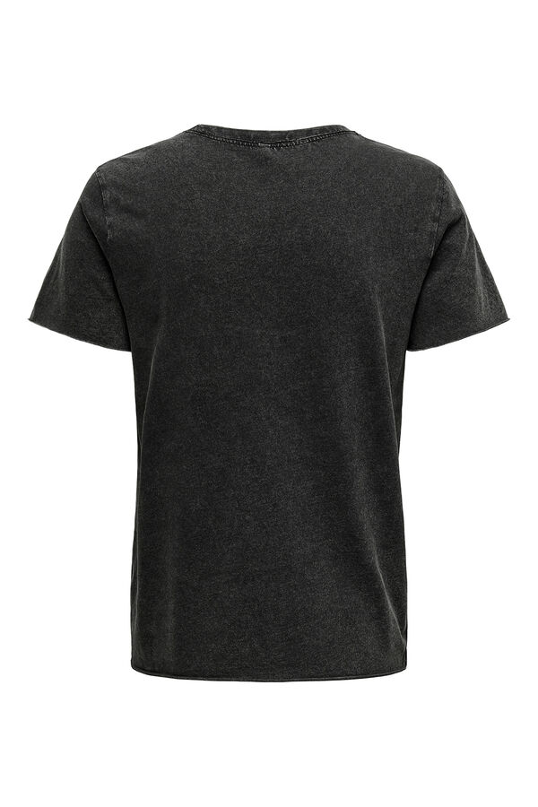 Only Camiseta estampada de manga corta gris