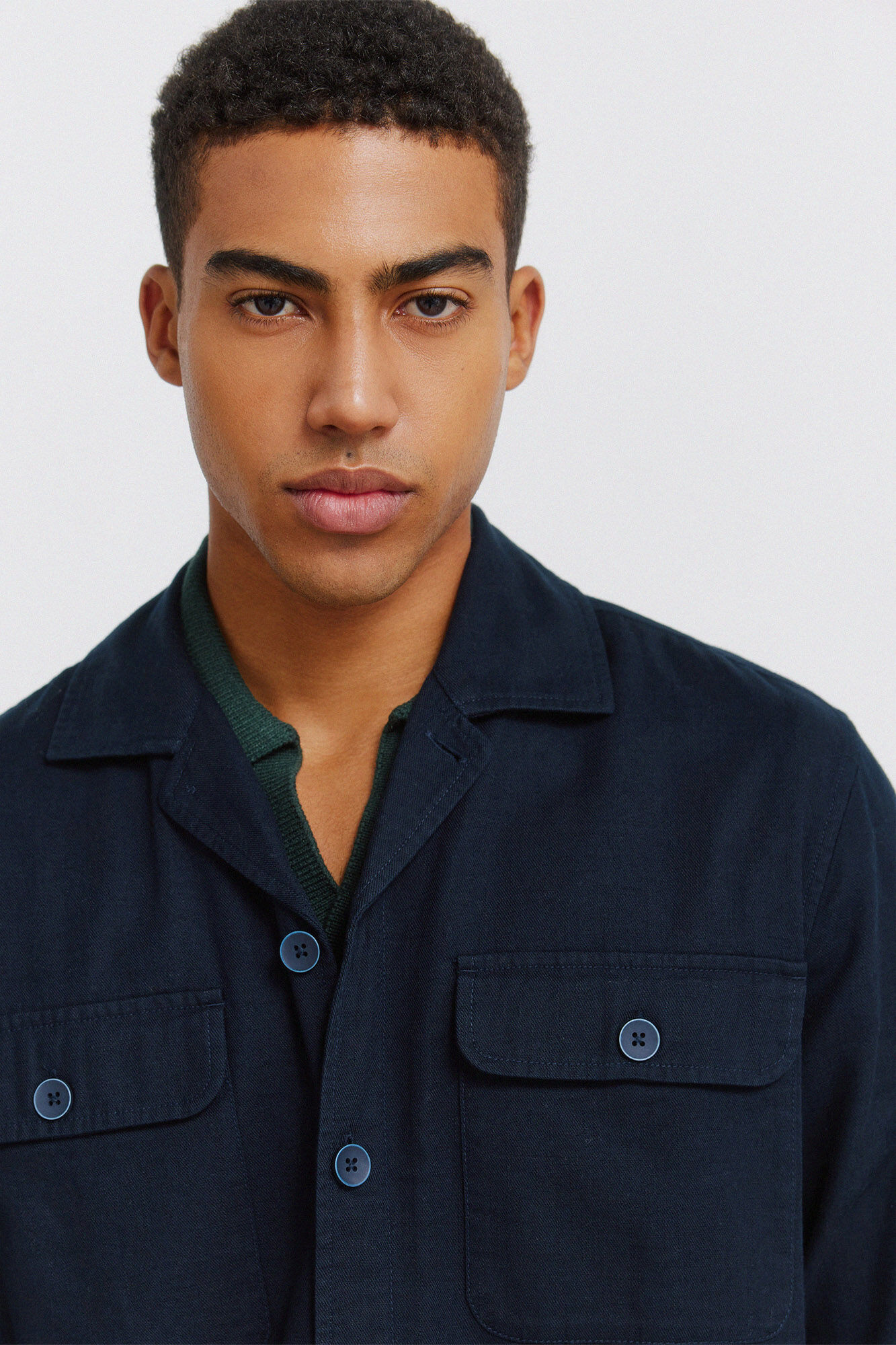 Springfield Slub cotton overshirt