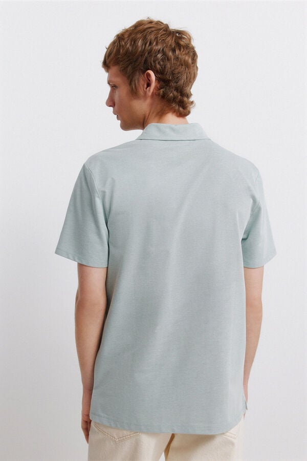 Springfield Plain slim fit polo shirt green
