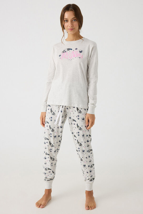 Springfield Raccoon printed pyjamas gris