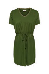 JDY Lurex short dress green