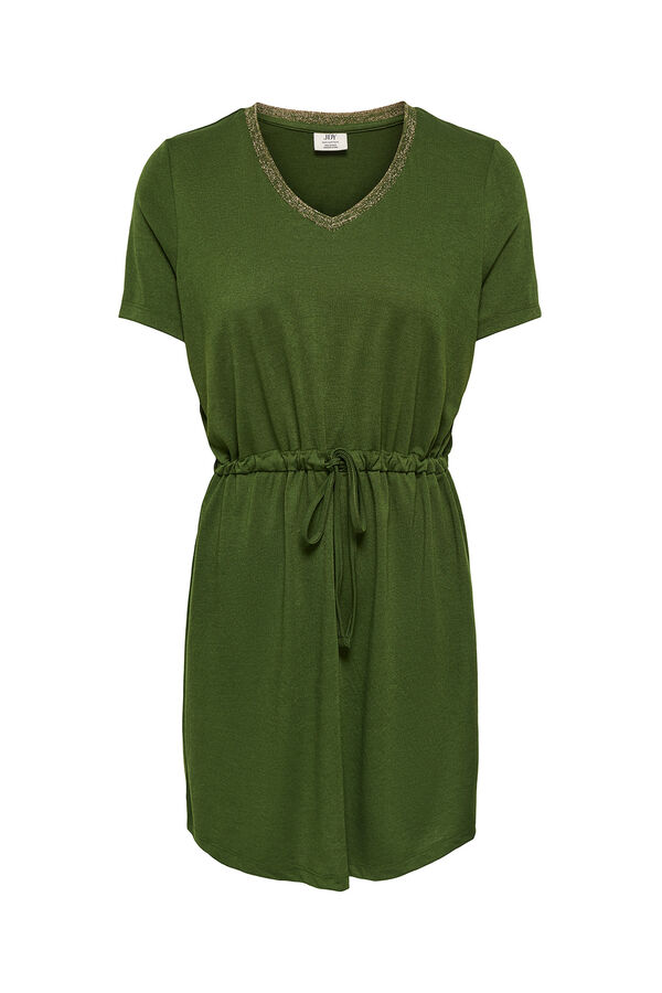 JDY Lurex short dress green