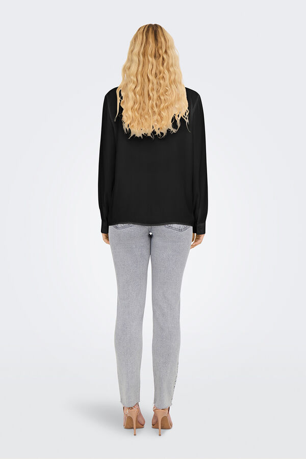 JDY Camisa de manga comprida preto