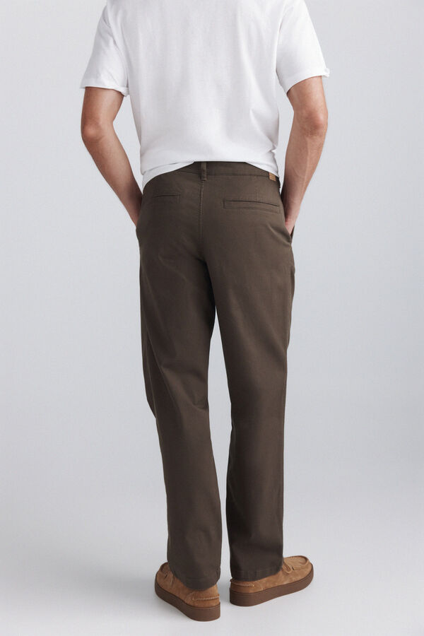 Springfield Straight fit chinos nude