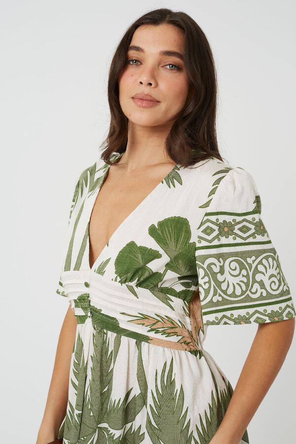 Brave Soul Vestido largo estampado estampado