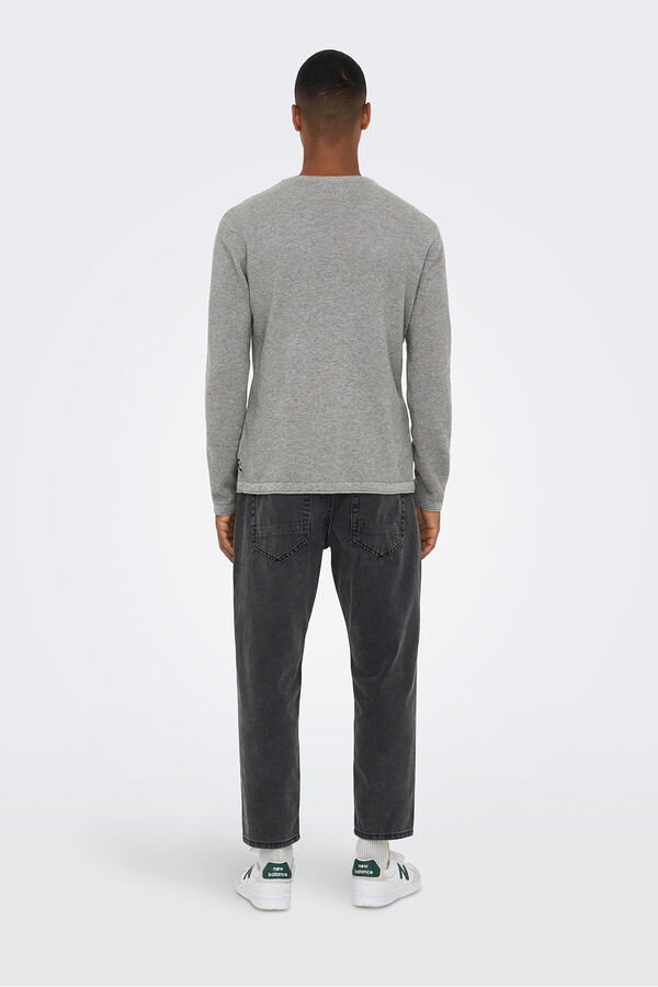 Only & Sons Rundhals-Sweatshirt Grau