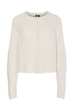 Pieces Basic fine jersey-knit cardigan