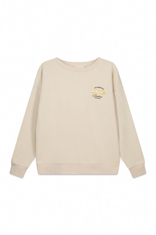 Springfield Sweatshirt Caf&eacute; boheme bege