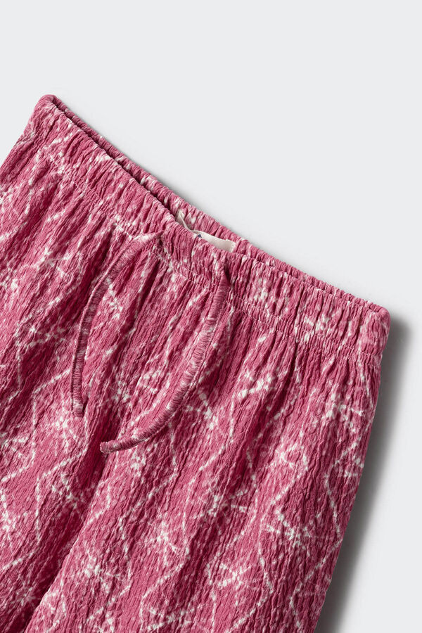 Springfield Kids Dezenirane culotte pantalone za devojčice Ljubičasta