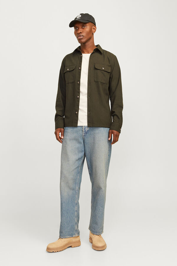Jack & Jones Sobrecamisa slim fit verde