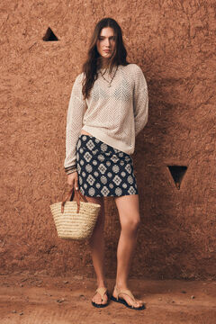 Springfield Ethnic print short skirt