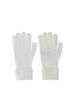 Springfield Jersey-knit gloves white