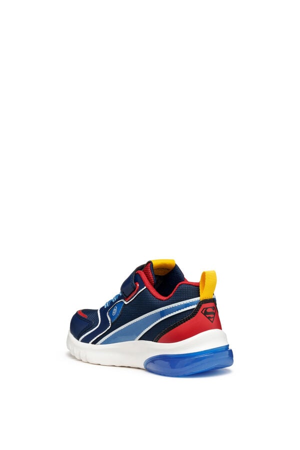 Geox Leather‑effect trainers blue