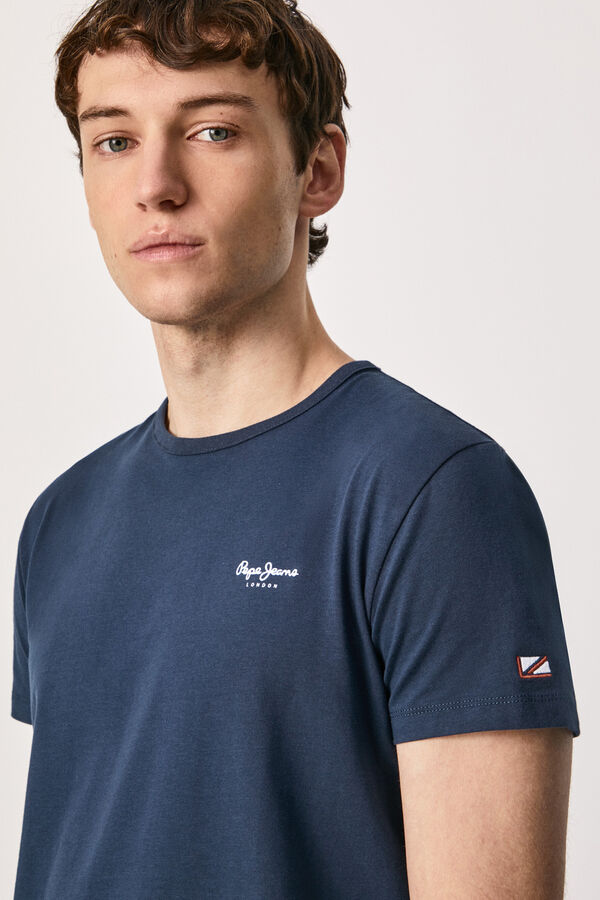 Springfield Men's short-sleeved T-shirt. kék