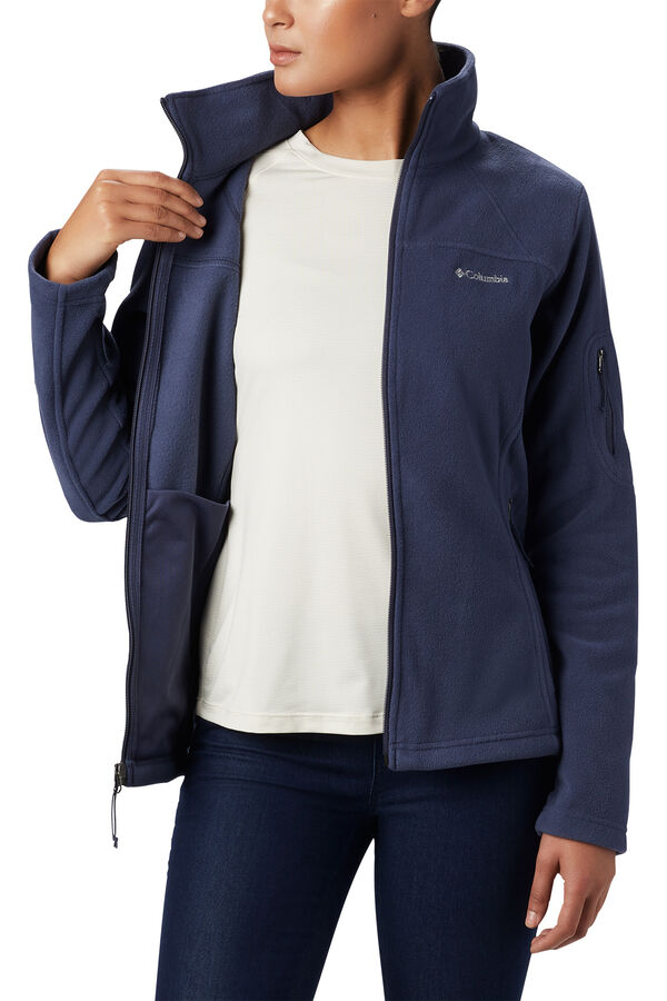 Columbia Fleece zip fastening pocket lining blue