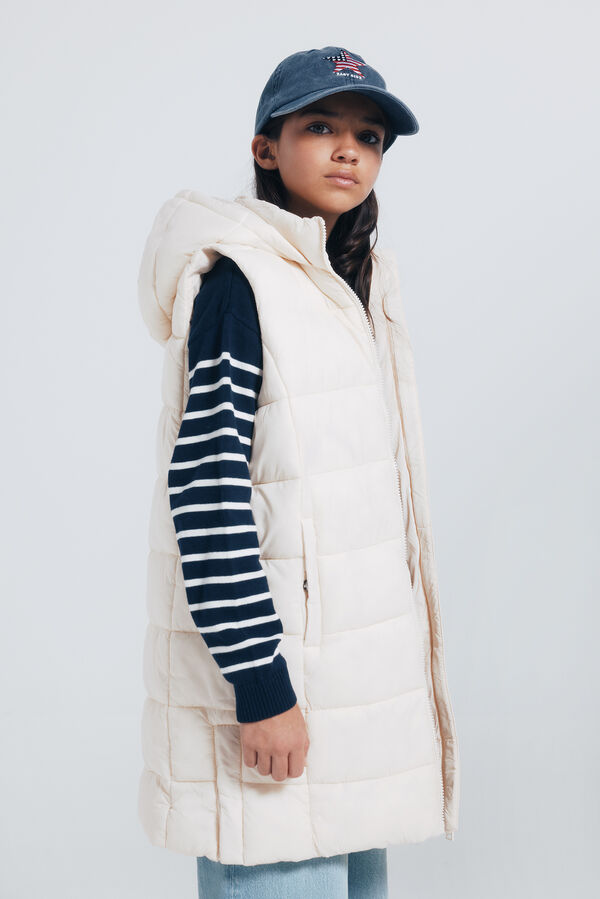 Springfield Kids Chaleco acolchado niña marrón