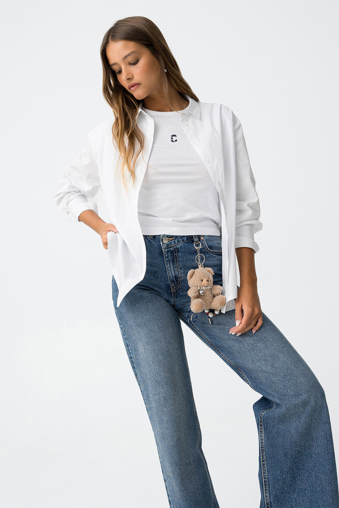 Tiffosi Young Oversized cotton shirt