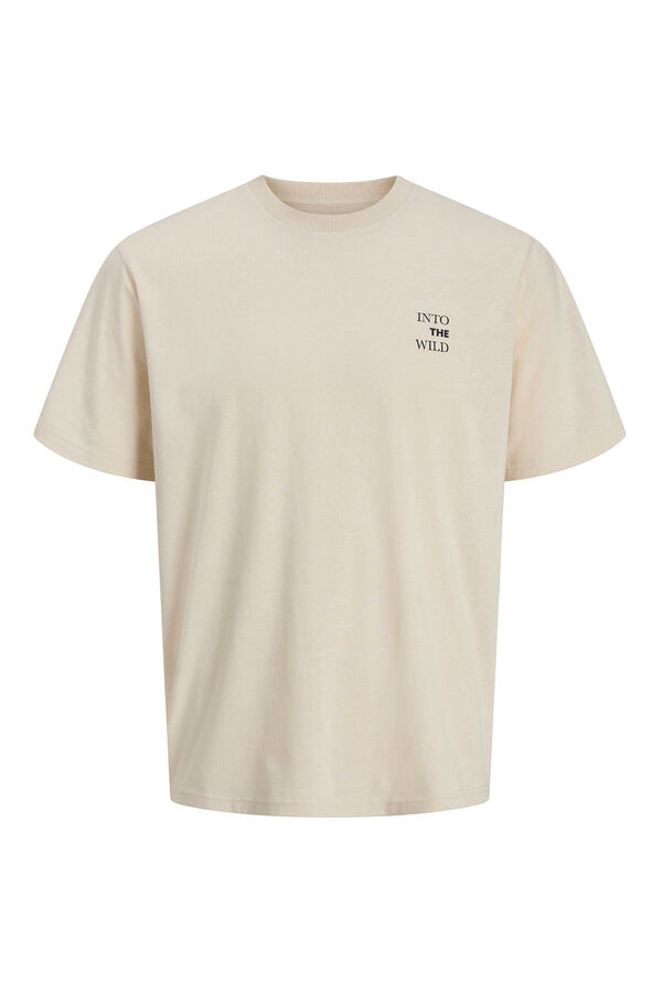 JJ REBEL T-Shirt mit R&uuml;ckenprint Grau