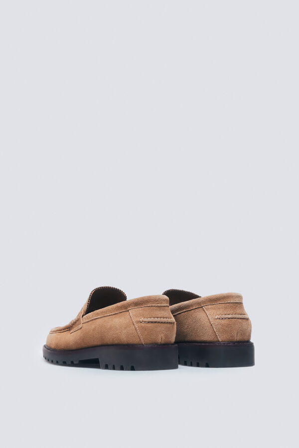 Springfield Casual leather loafer nude