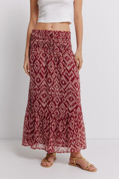 Springfield Smocked waist long skirt