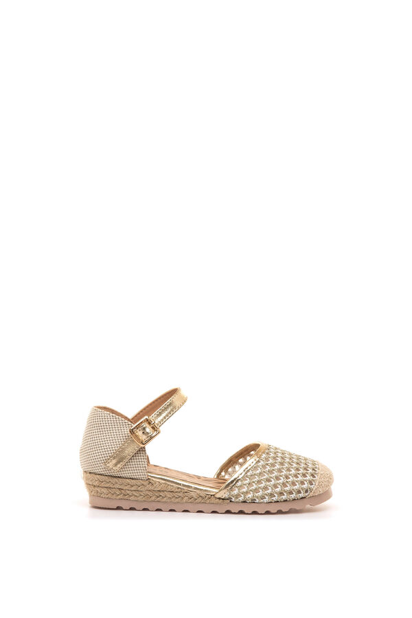 MTNG Metallic detail espadrilles yellow