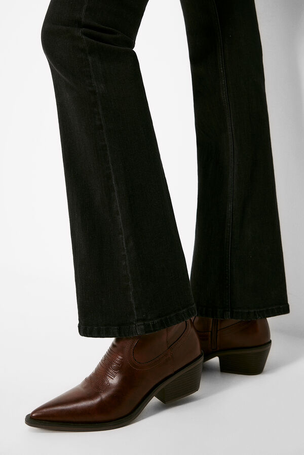 Springfield Boot-cut sustainable wash jeans black