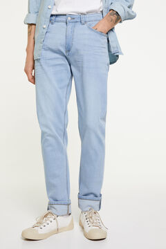 Springfield Jeans ultra-ligero slim lavado claro indigo blue