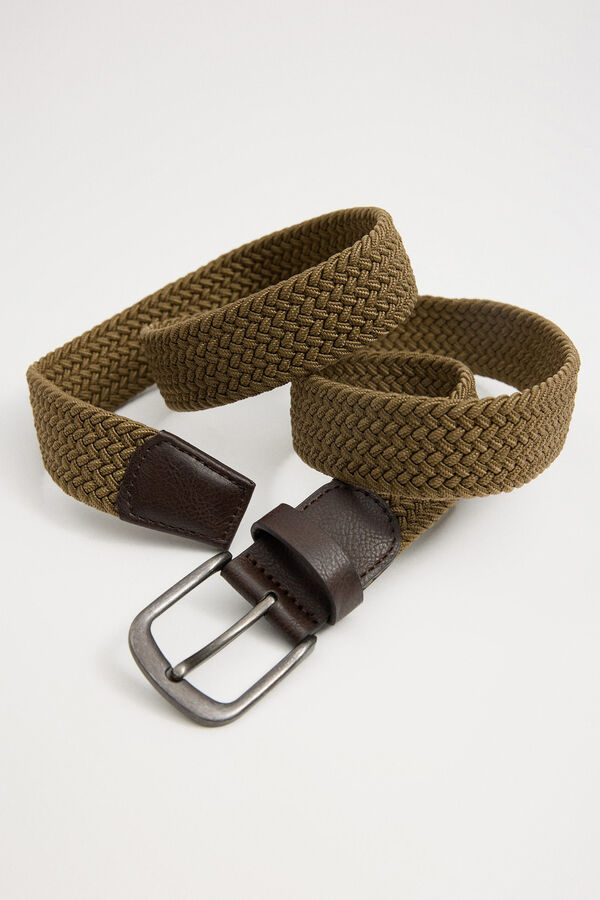 Springfield Elastic braided belt brun