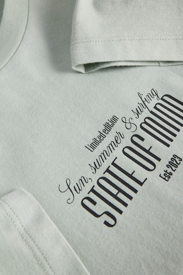 JJ REBEL Camiseta relaxed fit turquesa