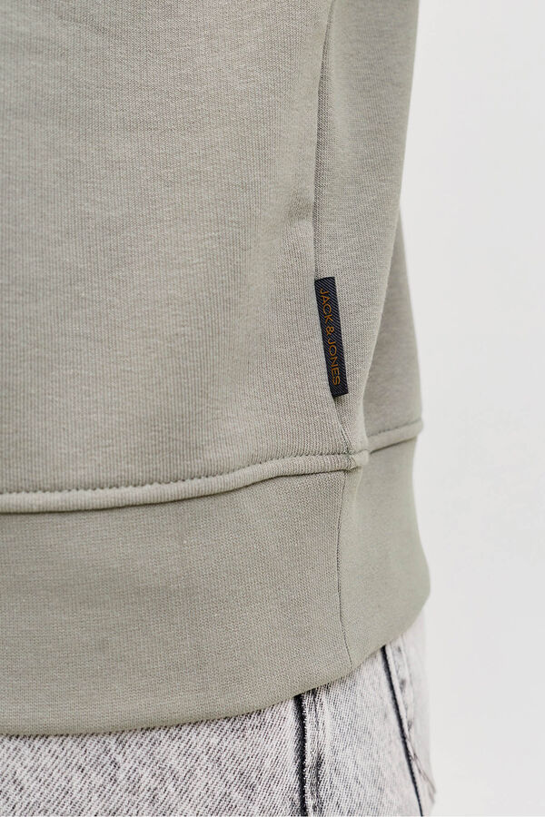 Jack & Jones PLUS Cotton short sleeve sweatshirt grey