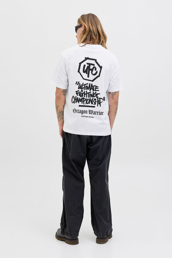 Jack & Jones Back print T-shirt white