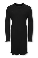 Only Girls Ribbed mini dress noir