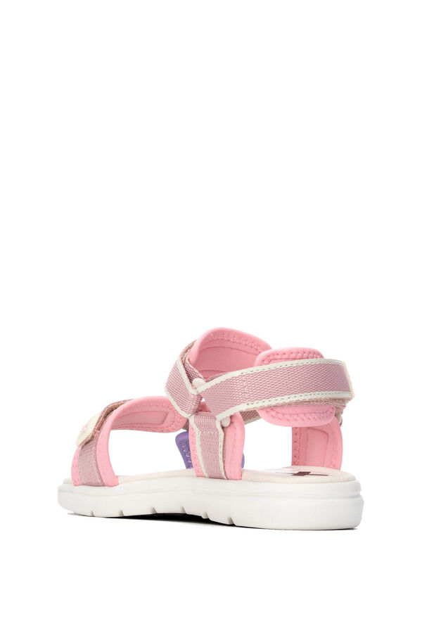 XTI Velcro sandal pink