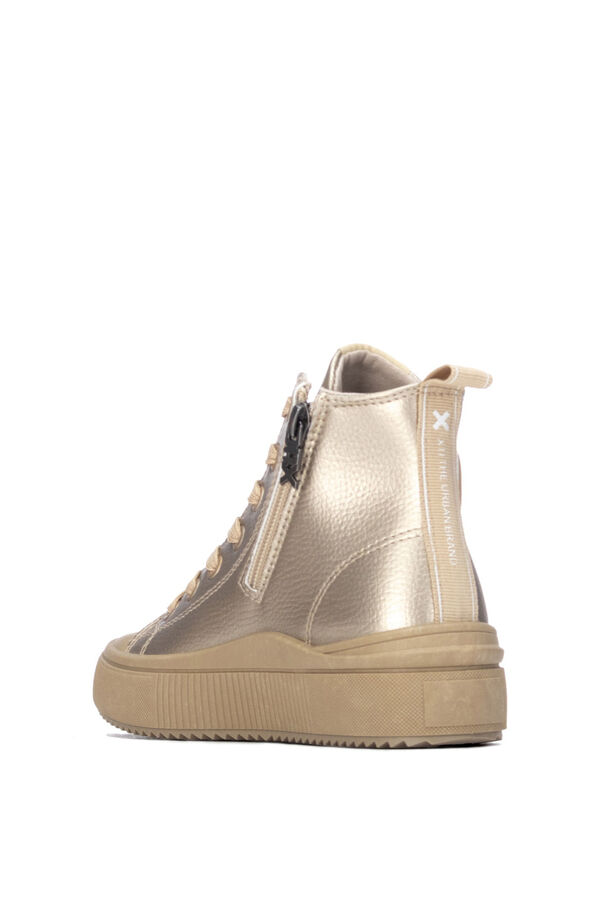 XTI Faux leather ankle boot with zip fastening printed