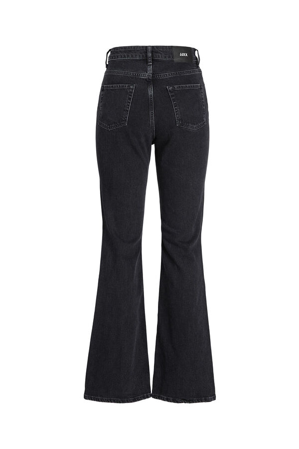 Springfield Black high-rise bootcut jeans noir