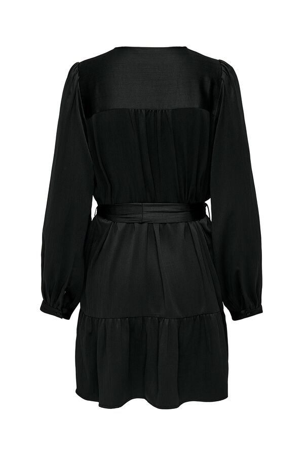 Only Vestido curto com cinto preto
