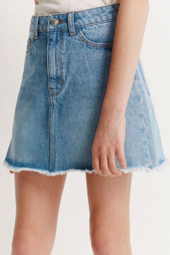 Springfield Kids Saia b&aacute;sica de denim para menina