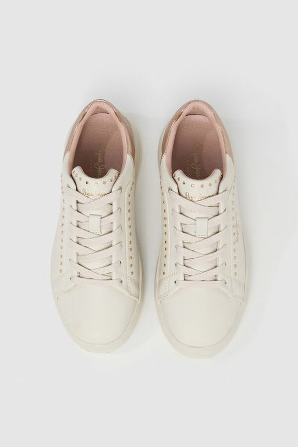 Pepe Jeans T&ecirc;nis com tachas cru