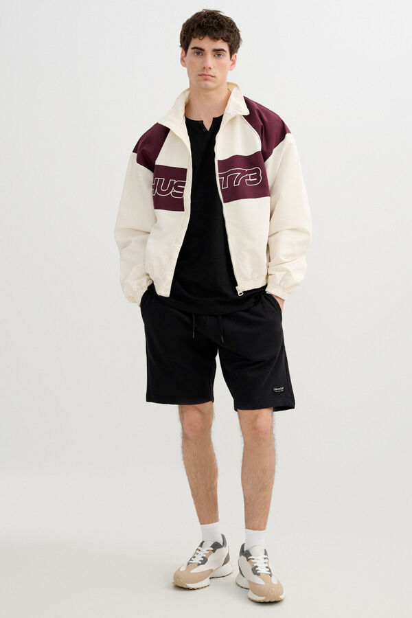 Inside Lightweight faux leather jacket white