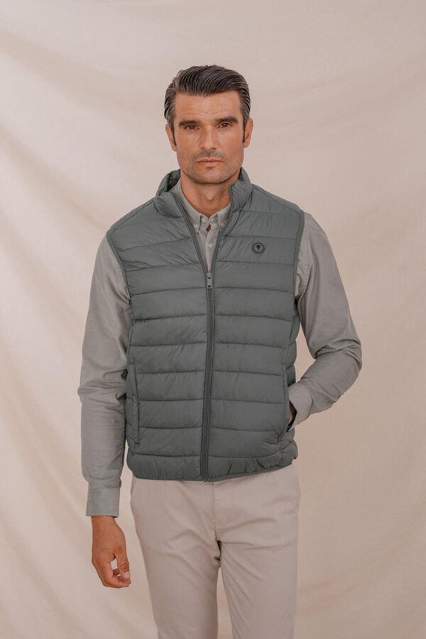 Celopman Quilted Gilet blue