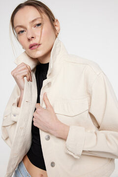 Pieces Chaqueta vaquera de mujer de algod&oacute;n.